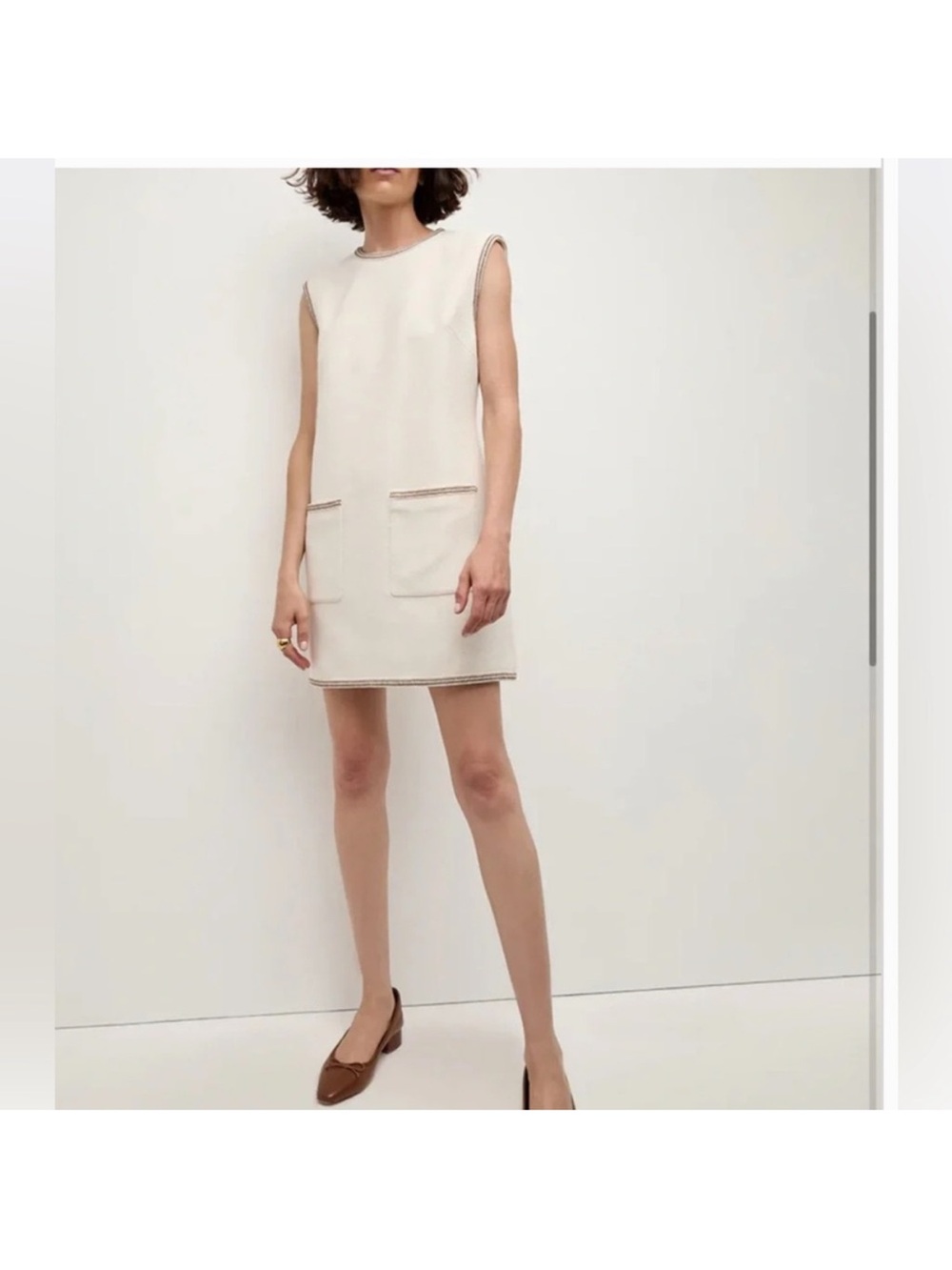 NWT Veronica Beard Ravena Dress in Ivory